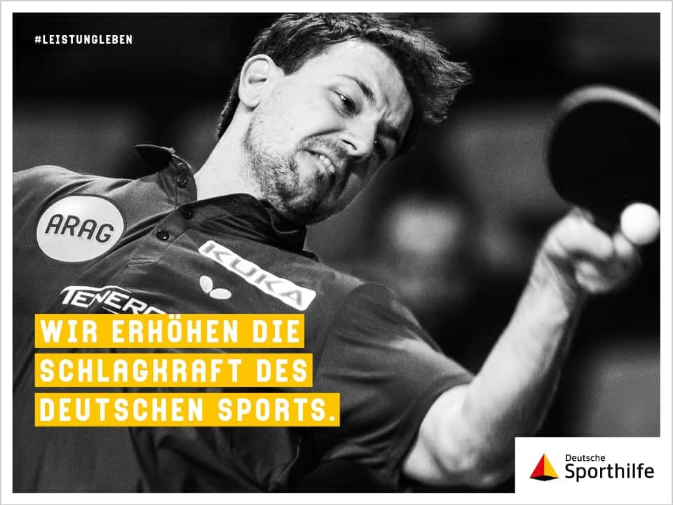 Wir unterstützen die Deutsche Sporthilfe